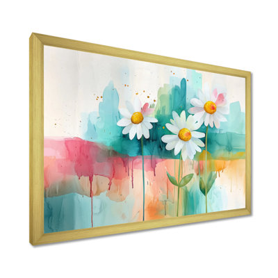 Minimalisme marguerites fleur dans le désert Blossom III - marguerites Art mural