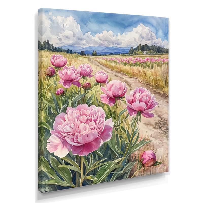 Bryner - impression sur toile florale, Toile tendue, Ne s’applique pas, H 20 po x l 12 po