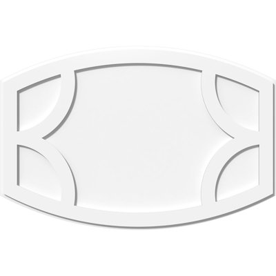36"W x 24"H x 19 1/2"C x 1"P Kailey Architectural Grade PVC Contemporary Ceiling Medallion