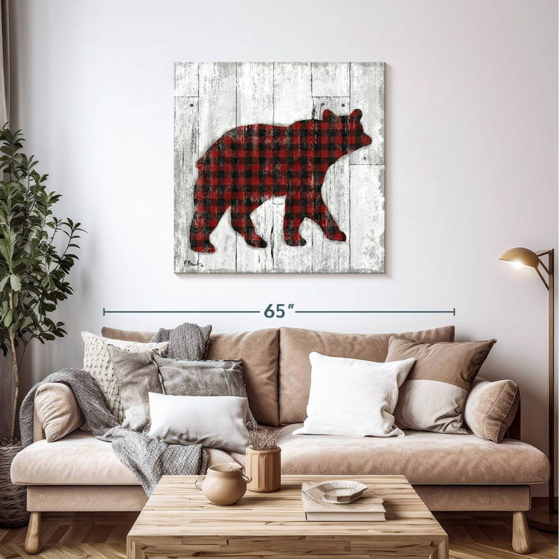 Wildwood Lodge Buffalo Check I, H 39 po x l 39 po