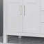 Meuble-lavabo double 61 po avec plateau en marbre Elman-63232116