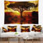 Arbre à coucher de soleil tapisserie-28487260