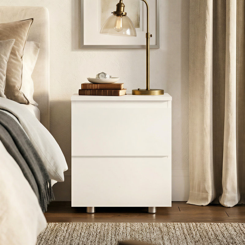 Table de chevet Chirokitia, Blanc