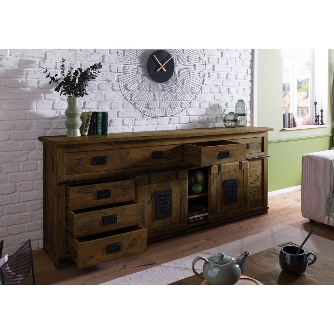 Sideboard Abegale aus Massivholz 80 cm