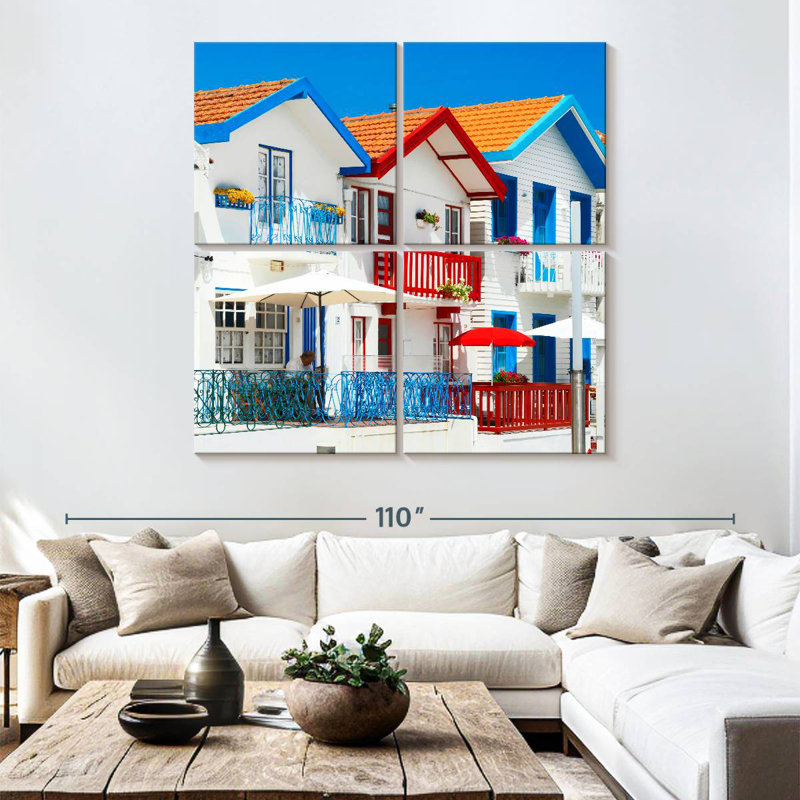 Lilie Costa Nova Houses, 74'' H x 74'' W