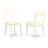 5 Piece Kitchen Table Set for 4 Includes a Rectangle Dining Room Table and 2 Faux Leather Dining Chairs with 2 Benches, 36x60 Inch, Linen White-253204952