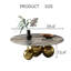 Table basse ronde moderne 39,4 po, plateau en pierre frittée avec base en acier inoxydable-166468351