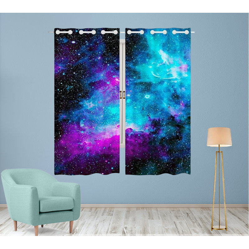 Polyester Room Darkening Curtain Pair
