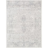 Shyann Oriental Gray/White Area Rug