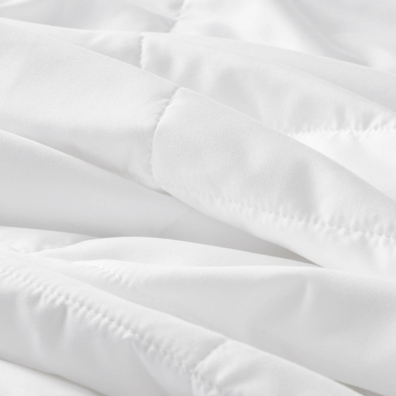 Twin White Knitted Reversible Cooling Blanket