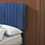 Lit simple en velours bleu marine Valletta-179941522-179941526
