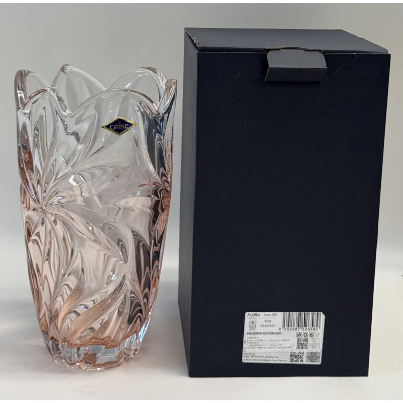 Vase à fleurs en cristal 11 po Aurum