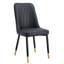 Ensemble de chaises de salle à manger élégantes et confortables avec pieds en métal et sièges en similicuir-23786436