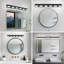 Luminaire de meuble-lavabo moderne / contemporain à DEL intégré 46,5 po à 6 lumières Flynama