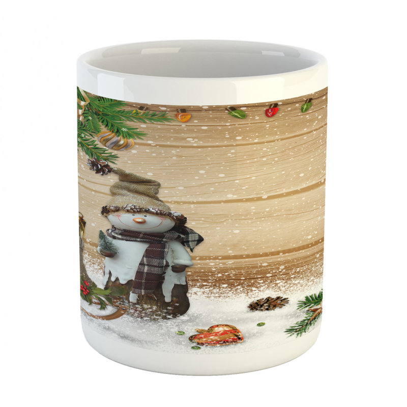 Grande tasse à café bonhomme de neige
