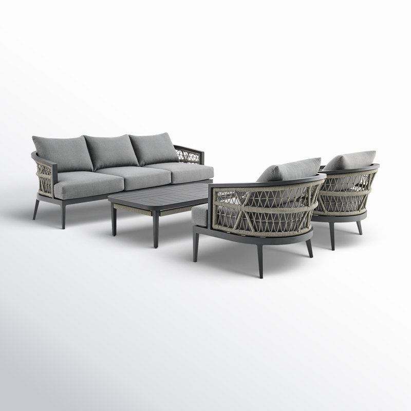 5 - Person Patio Conversation Sets with Cushions