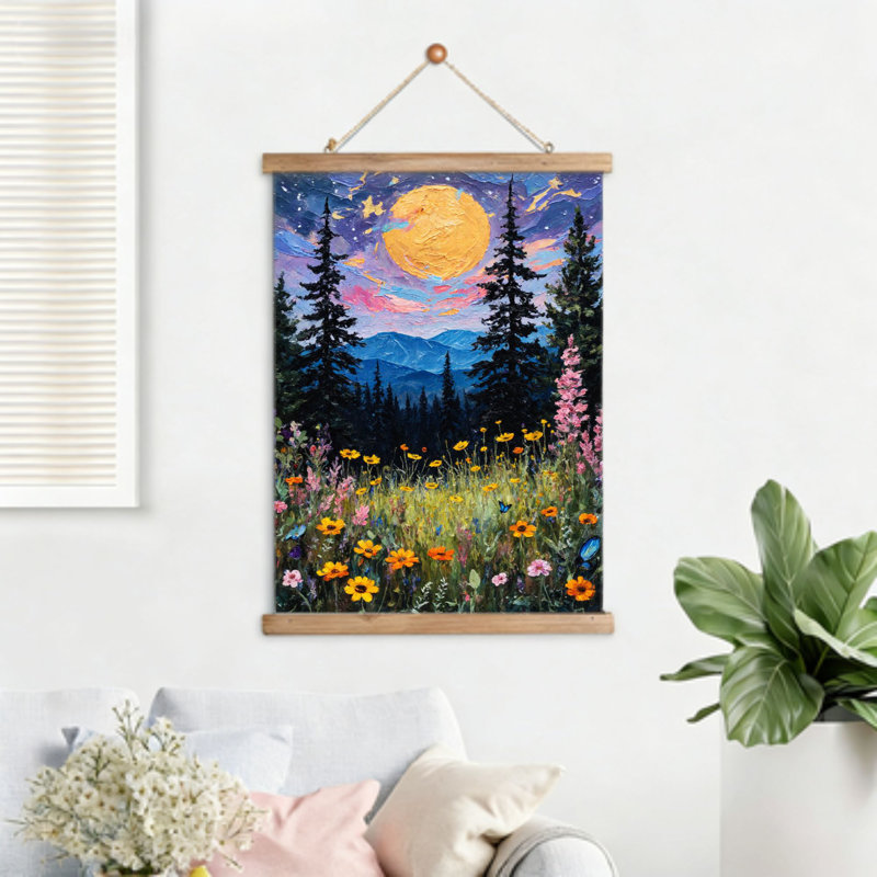 Crochet en bois encastré Moonlit