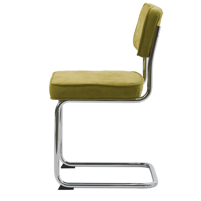 AllModern Lova Corduroy Cantilever Chair | Wayfair