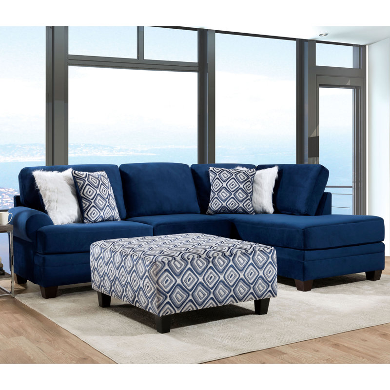 Kadijha Upholstered L-Shaped Sectional Right Hand Facing