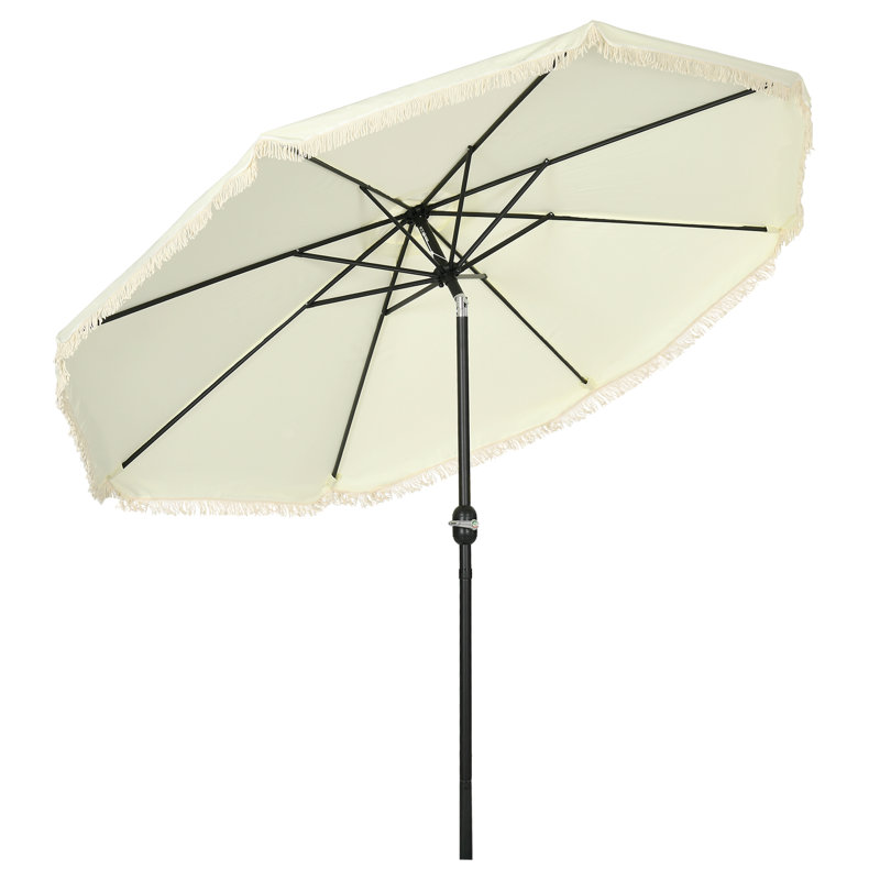 Parasol Jaylianie, Crème / blanc