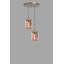 Superbe lustre doré, hauteur réglable, corps en métal et capuchon en verre | Diamètre: 5,1 po, hauteur: 27,6 po | 2 ampoules E27 de 40 W maximum (ampoule non incluse) | Élégant luminaire pour salle à manger, salon et entrée-1951014944-1951014946-1951014948