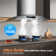 30 Inch Range Hood 900cfm, 4-speed Smartis Wall Mount Range Hood With Remote & Touch Sensor, Dual Led Lights, Baffle Filters Ducted