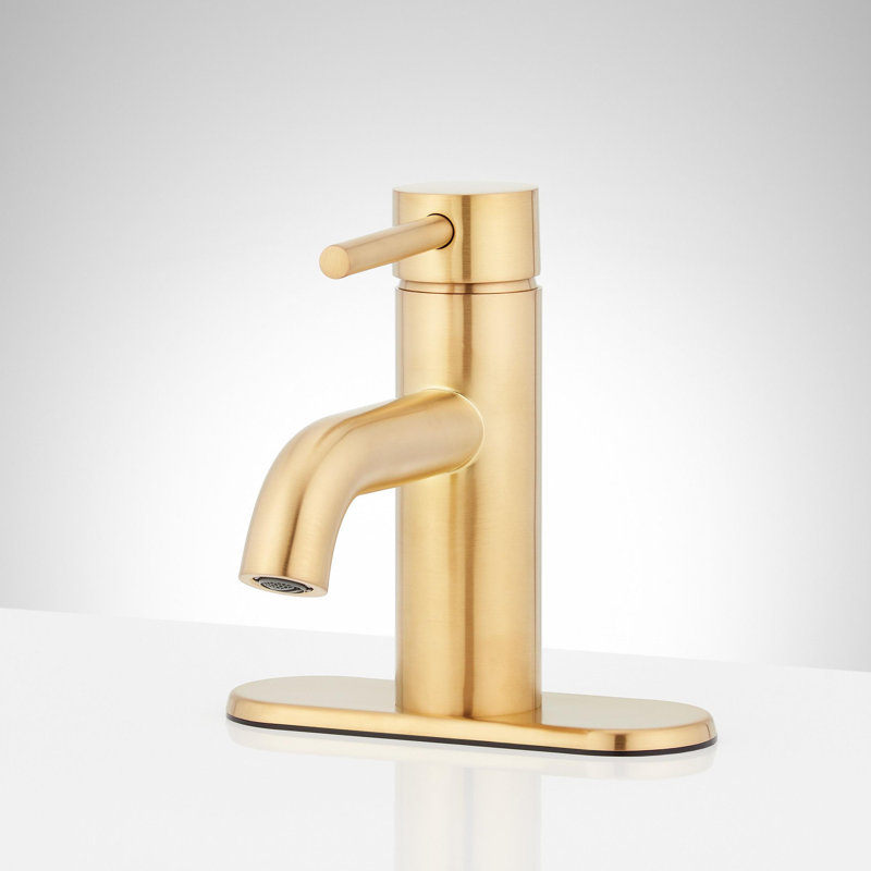 Robinet de salle de bain central Lexia 1,2 GPM, Or brossé