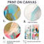 «Pink Blue Minimalims Fludity II», reproduction d'art minimaliste abstraite sur toile-114713588-114713597-114713591