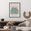 Abstrait matisse découpé en vert et rose, reproduction d'art moderne sans cadre Mid-Century-265131298
