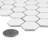 Hudson 1" Hex 11-7/8 " x 13-1/4 " Porcelain Mosaic Floor and Wall Tile-62376021