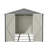 Lockable Secure Metal Shed 8X12 FT - Large Outdoor Storage With Aluminum Frame, Durable Garden Tool Shed For Backyard, Patio, Lawn, Grey-123950936-123950938