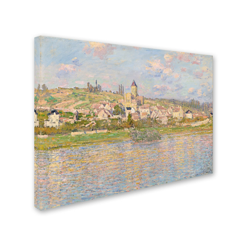 «Vetheuil», reproduction sur toile tendue, H 14 po x l 19 po