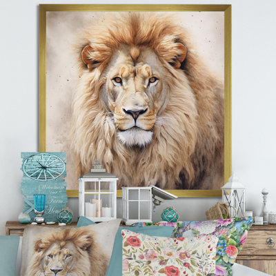 Fierce Lion II - Lion, art mural