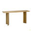 Élégante console avec placage de pin et pieds géométriques, idéale pour le salon, le bureau et la salle à manger-1200445853