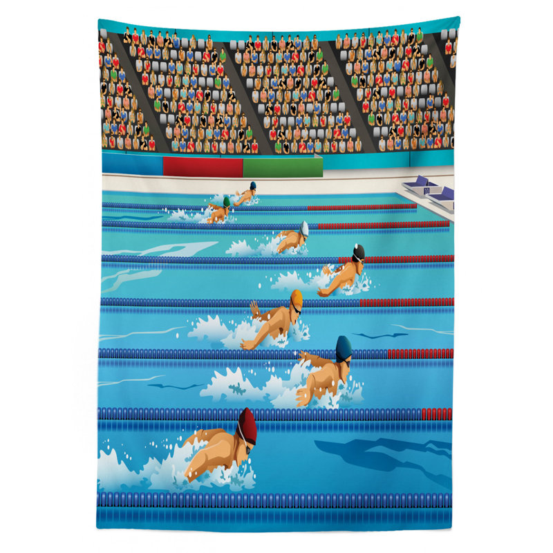 Olympics Tablecloth, 84" L x 60" W