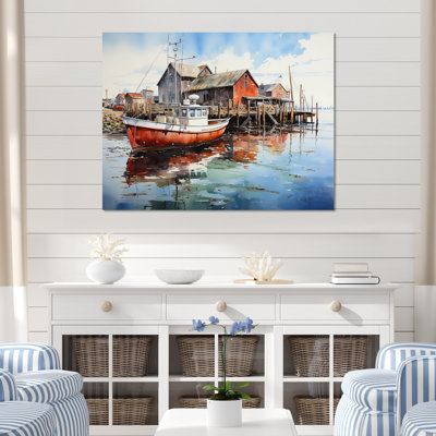 " Port Portside Reflection Pointillism I "