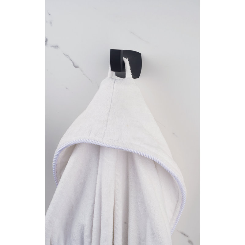 Cardania Wall Mounted Robe Hook, Matte Black