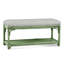 Summer Retreat Wicker Shelf Storage Bench-71425178-71425234