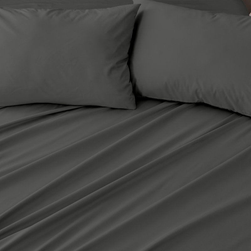 Graphite Full Microfiber Wrinkle-Resistant Sheet Set