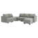 U shaped Corner Modular Sectional Reversible Sofa Couch with Storage Seat