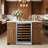 24" 61-Bottle Wine Fridge 3-LED Built-In&Freestanding Wine Cooler Frost Free Fridge With Dual Layer Tempered Glass Door-124568577