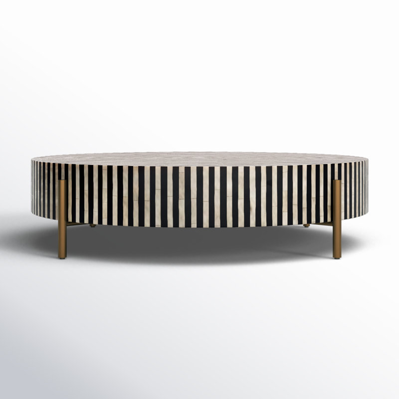 Chameau Coffee Table, 12" H x 48" L x 48" W