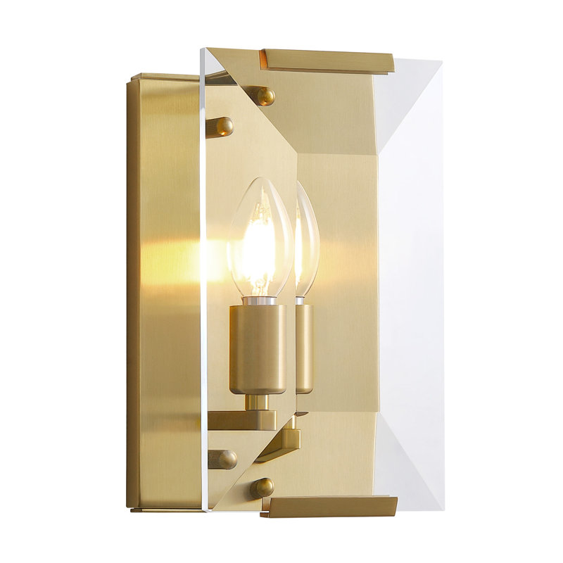 Dimmable Crystal Wall Light, Gold