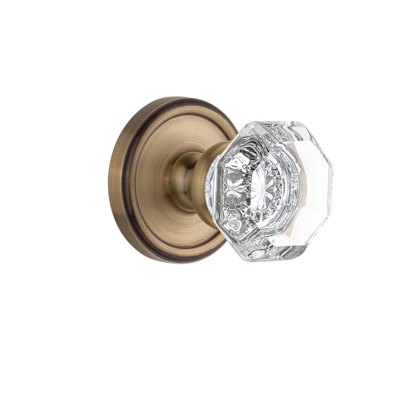 Rosace Grandeur Georgetown, Nickel poli, Inactif double, N/A