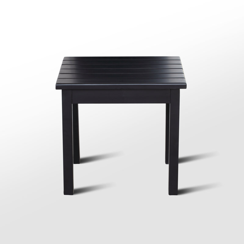 Plantation Solid Wood End Table, Black