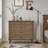 Large 4-Drawer Chest with Solid Wood Foot-1953120108