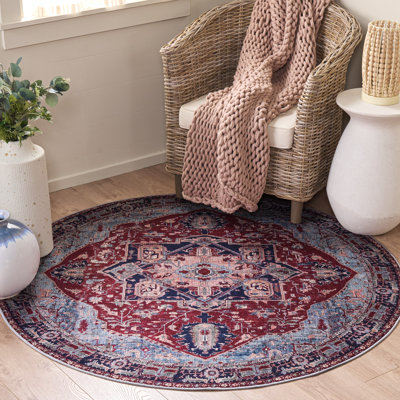 Sonia Oriental Red/Navy Area Rug