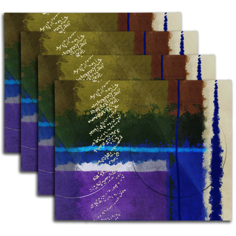 Napperon abstrait en polyester