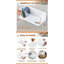 Ensemble de 2 boîtes de rangement en bois avec poignées, pouvant contenir 36 CD chacune, blanc-132448755