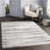 Addilyn Machine Woven Striped Dark Blue/Beige Area Rug